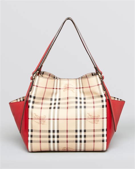 burberry top handle bag red|Burberry canterbury tote bag.